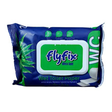 Влажная туалетная бумага FlyFix Ultra Soft Aloe Vera, 50 шт